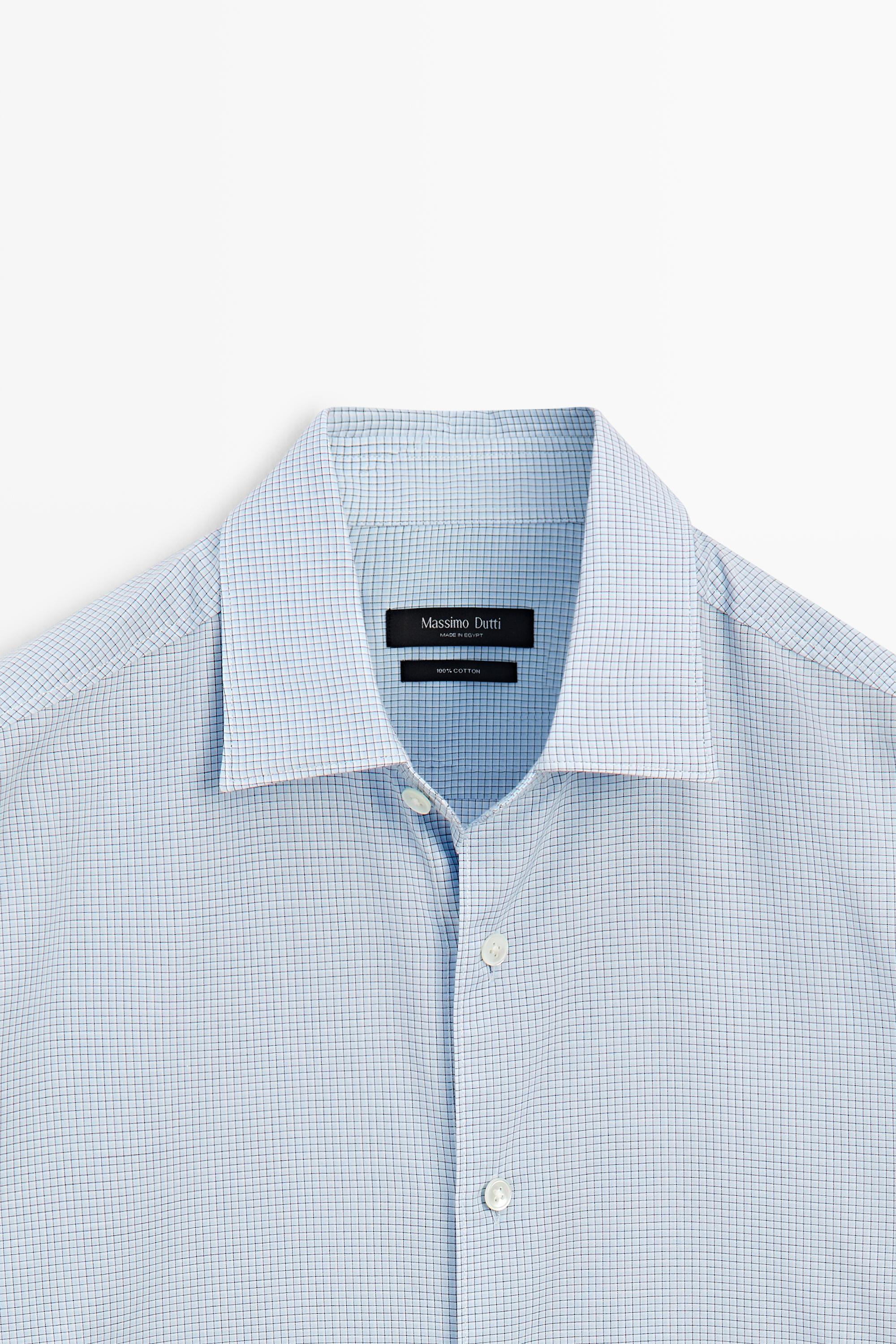 100% cotton regular fit gingham check shirt